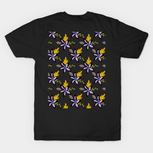 Flower Fabric Pattern T-Shirt